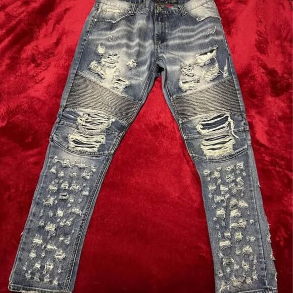 Heritage America Other - Heritage America Men’s Destruction Denim Jeans